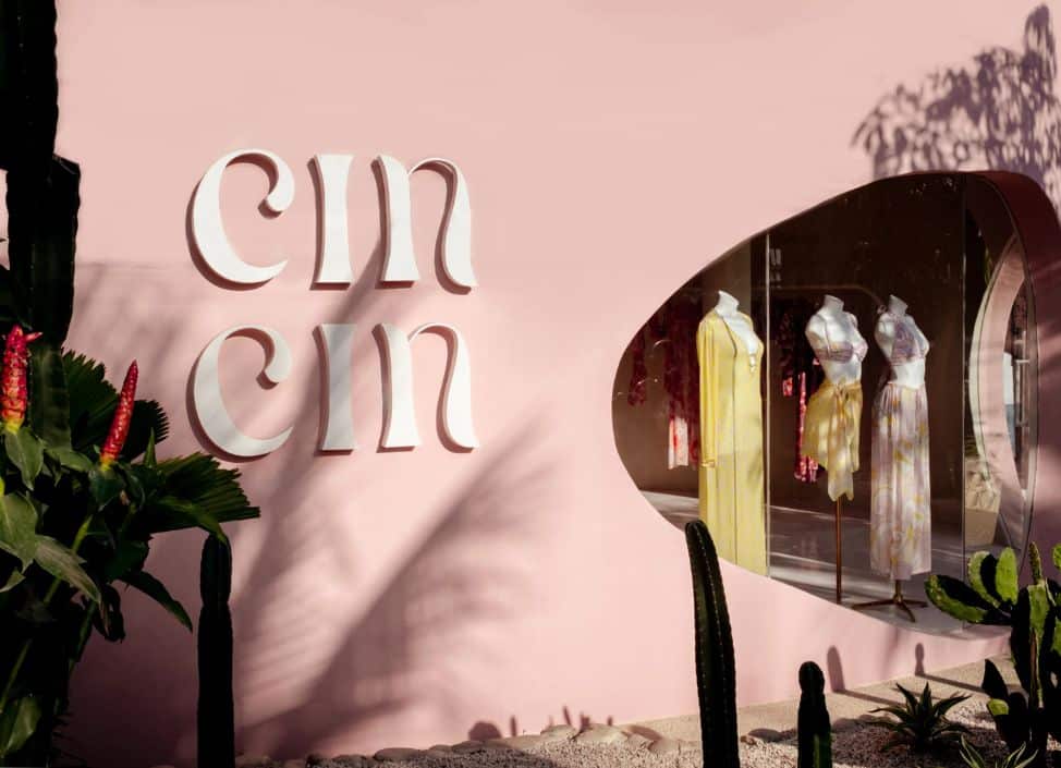 Outdoor view of Cin Cin boutique in Canggu, Bali