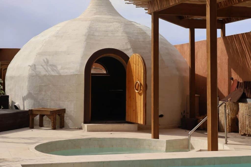 Wellness spa area at Atmos Uluwatu with minimalist design