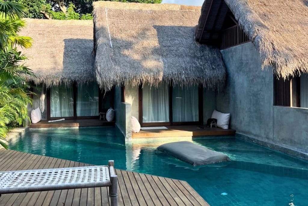 Boutique hotel room with colorful Mexican-inspired decor at Ronja