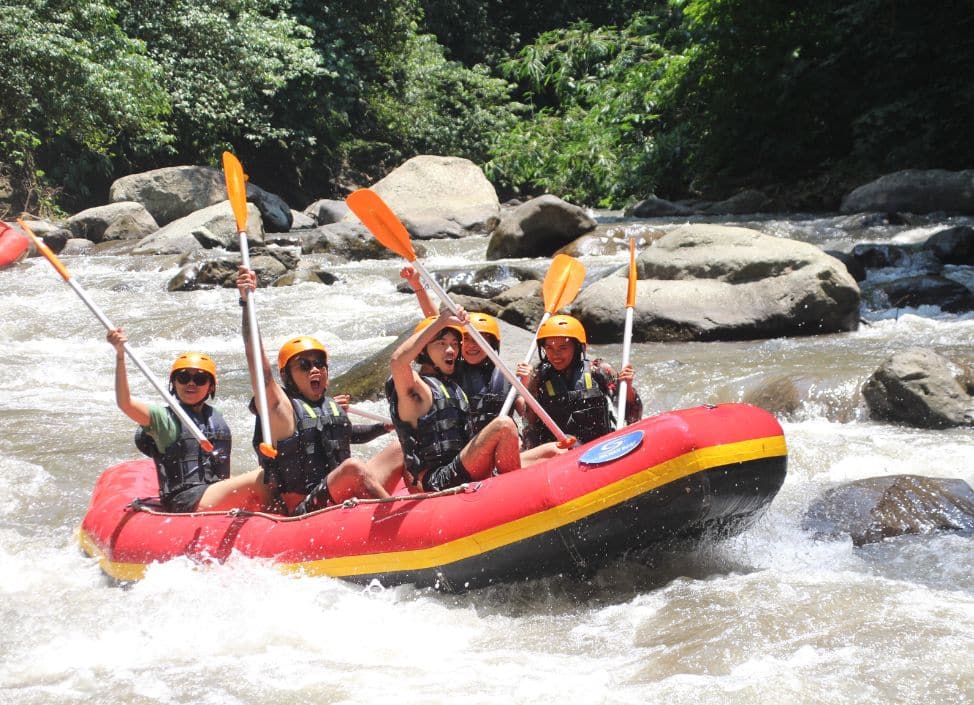 White water rafting adventure on the Ayung River in Ubud, Bali