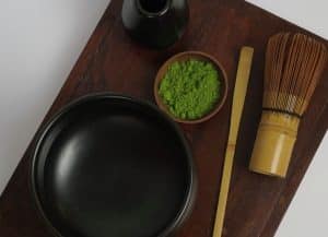 Preparing a cup of matcha at Café Luneir in Bal