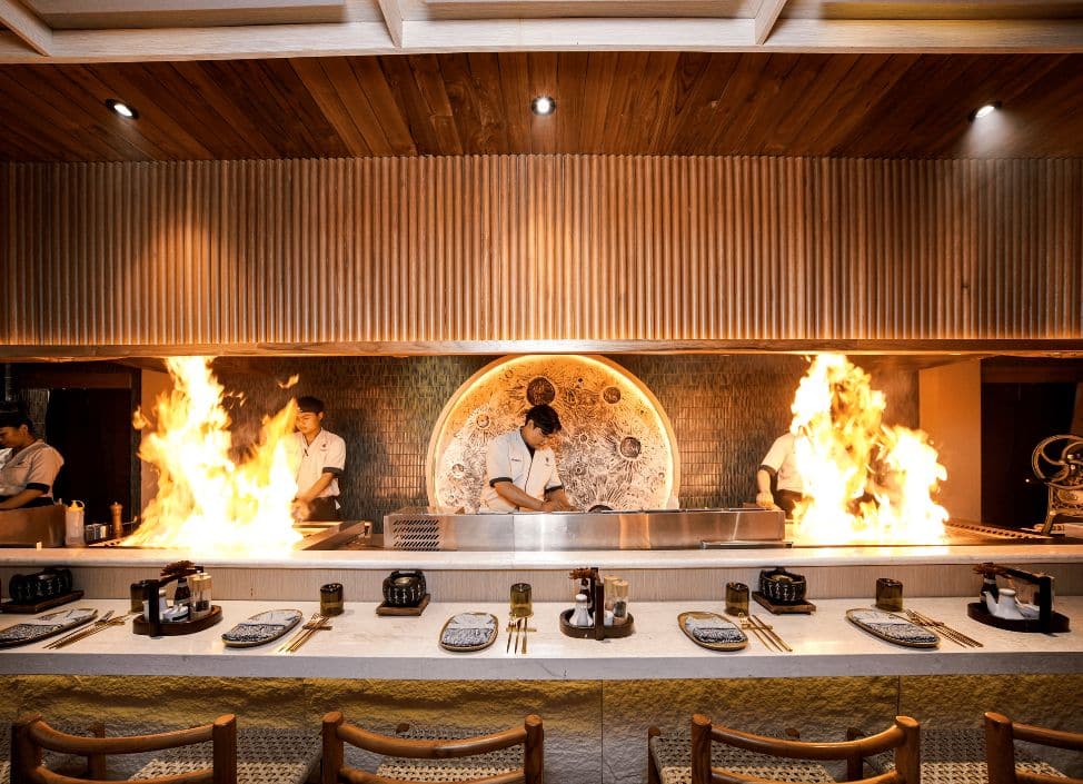Shichirin restaurant at Sini Vie Villa Seminyak offering intimate Japanese omakase dining