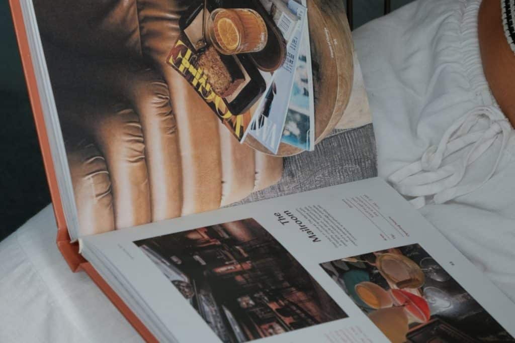 Open pages of the Canggu & Seminyak Travel Guide showing detailed content