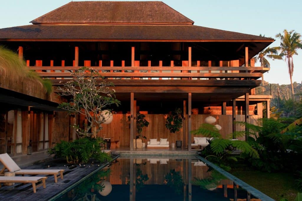 Rumah Subak North Ubud villa surrounded by rice fields and tropical nature