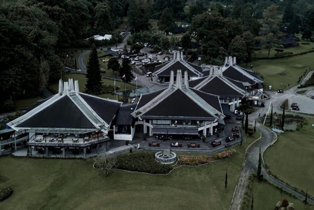 Handara Golf & Resort surrounded by mountains and forest in Bedugul, Bali