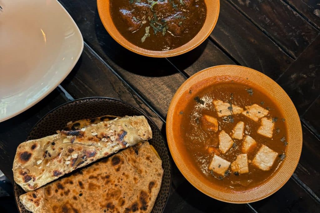 Indian food served at The Chili Bar & Restaurant in Bedugul