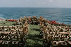 Wedding reception on the cliffs at The Ungasan Clifftop Resort
