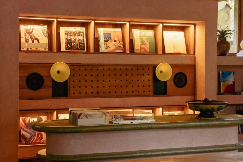 Vinyl listening bar at Moon Gang Bali in Ubud