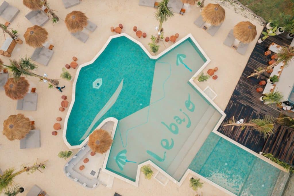 Le Bajo pool club in Bali with swimming pool