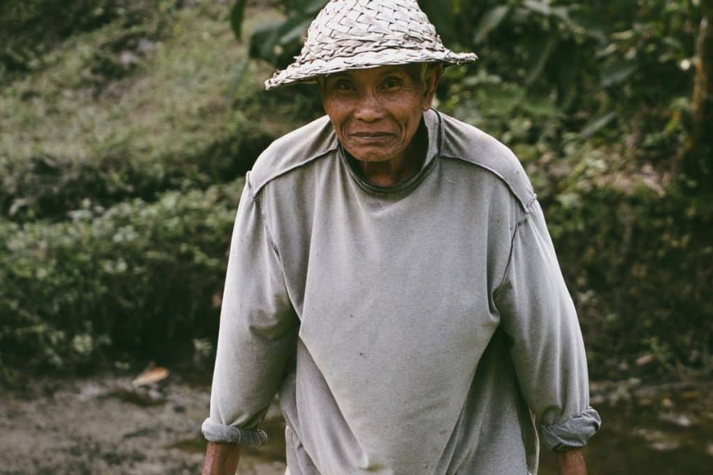 Local Balinese man smiling in Tegallalang