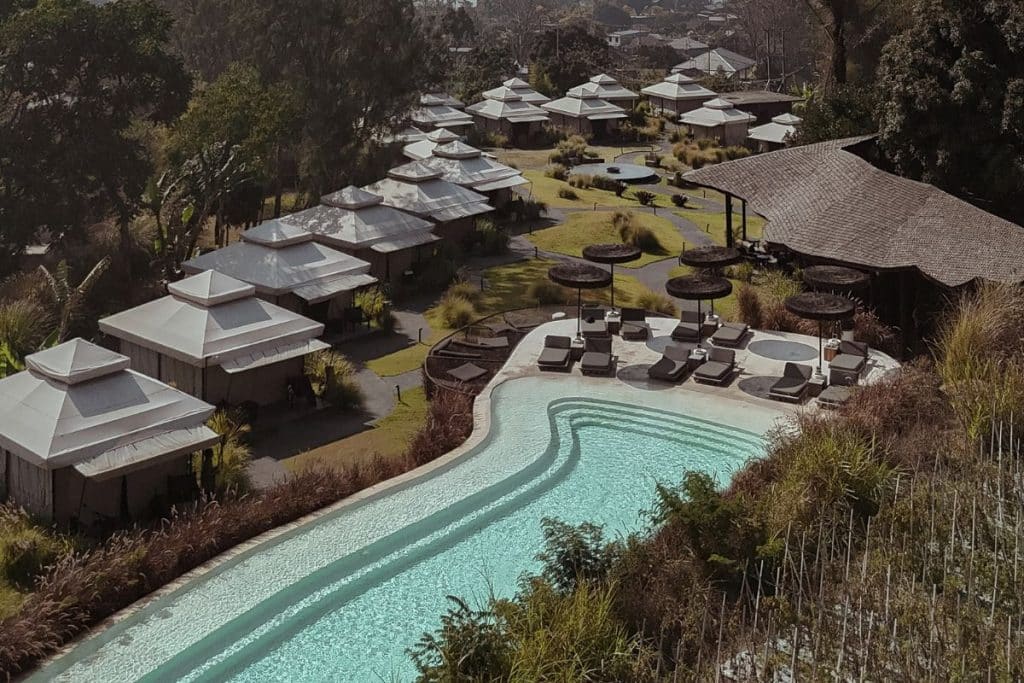 Toteme Glamping natural hot spring in Kintamani, Bali