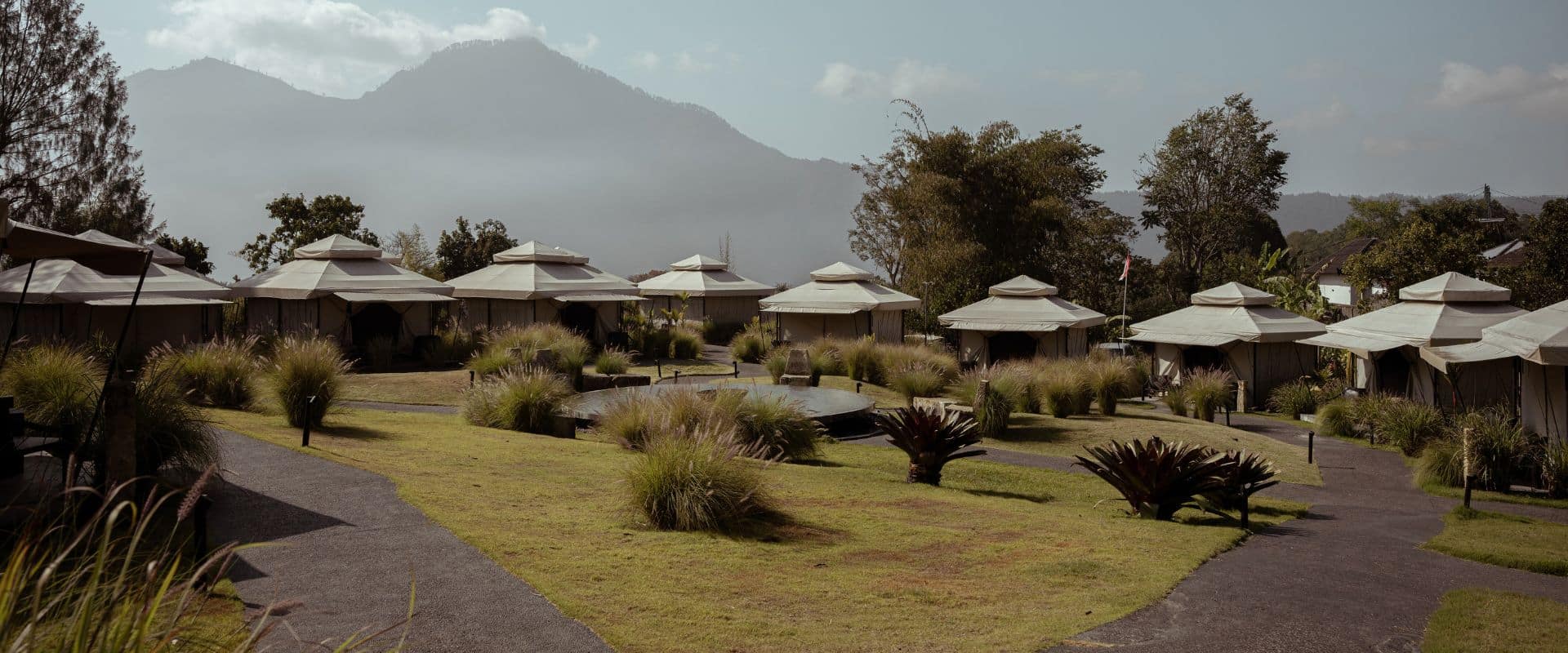 Toteme Glamping retreat in Kintamani surrounded by mountains