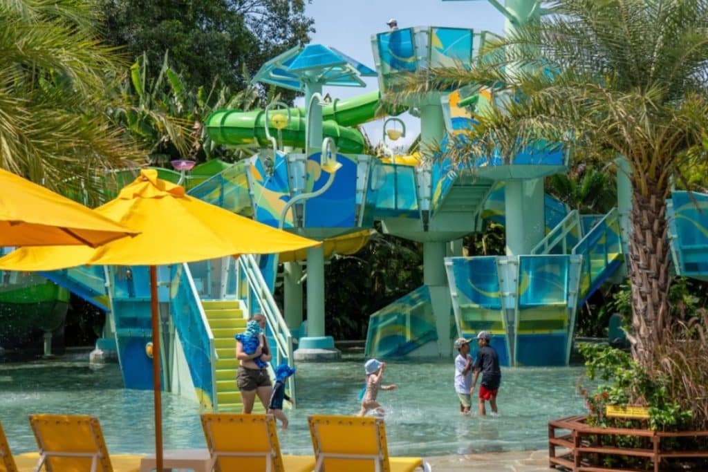 Waterbom Bali water park with family-friendly pools and slides