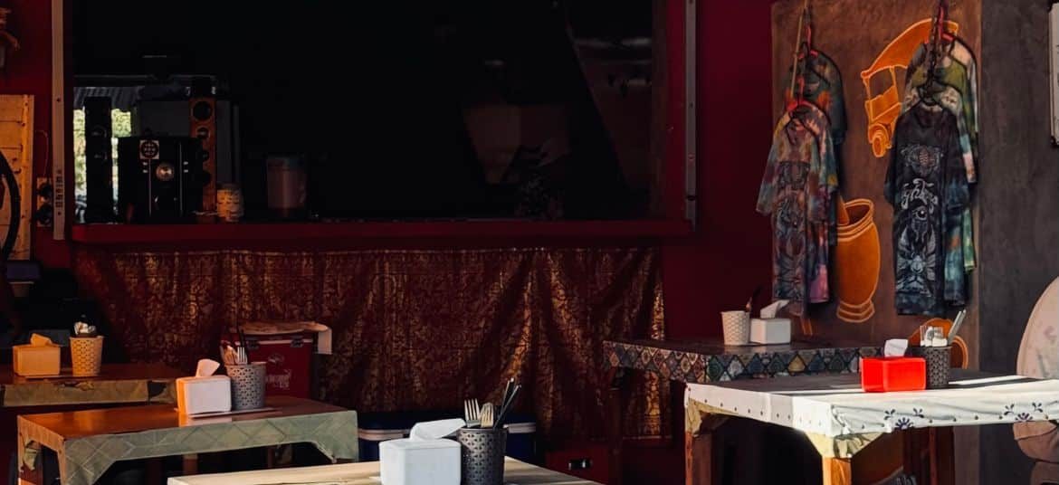 Indonesian nasi goreng and local dishes served at Satu Uluwatu