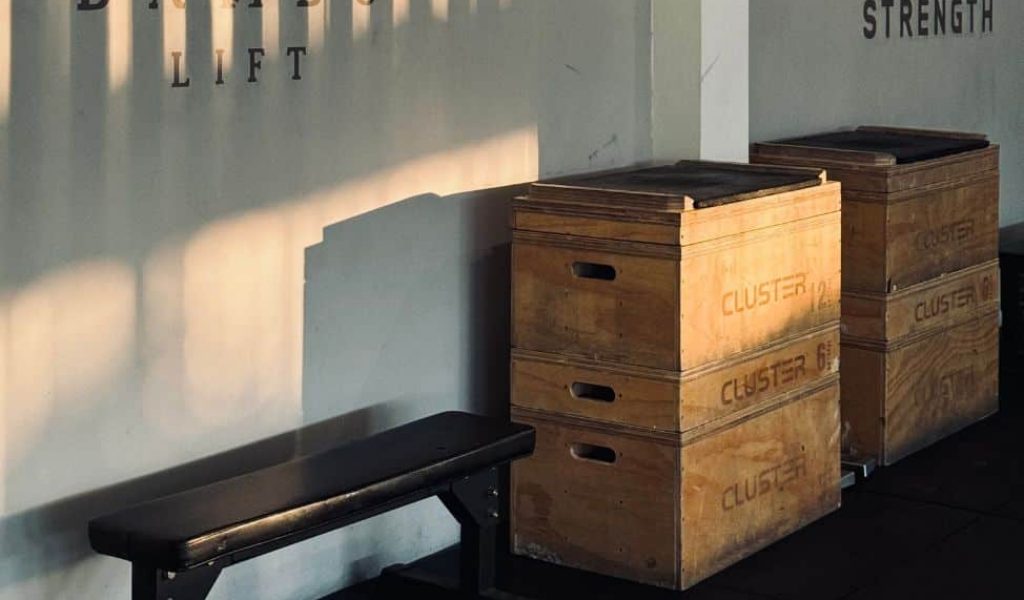 Modern gym equipment at Bambu Fitness Uluwatu with open and air-conditioned training areas.