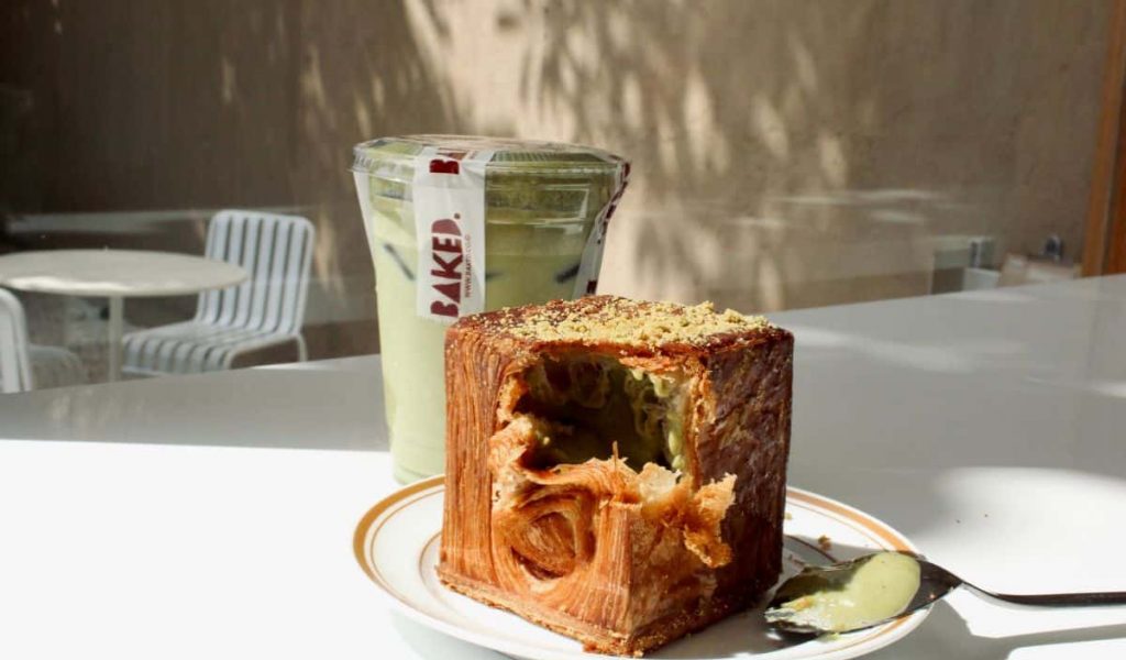 Artisanal pastries displayed at Baked Uluwatu