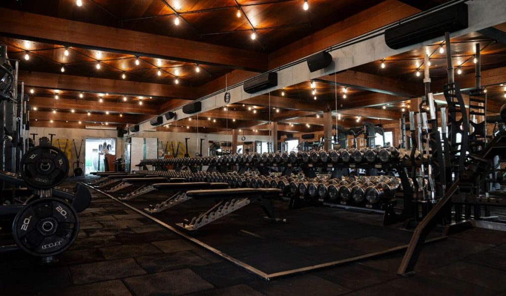 Body Factory gym interior with fitness machines and wellness area