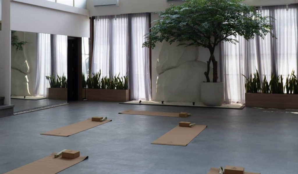 Mat pilates class setup at Luna & Sol Pilates studio