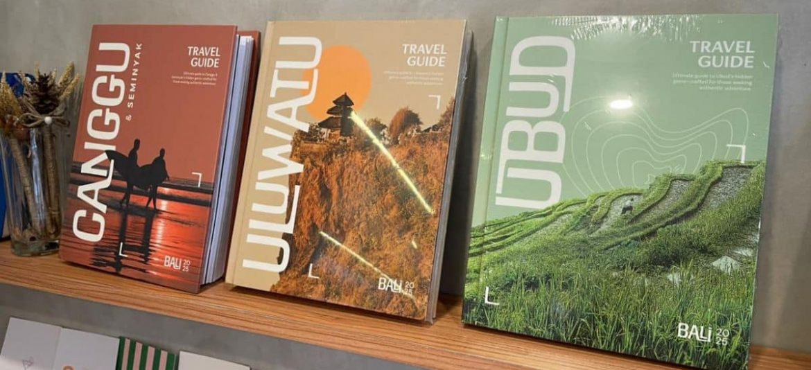 Display of Stay In Bali travel guides inside Le Concept boutique