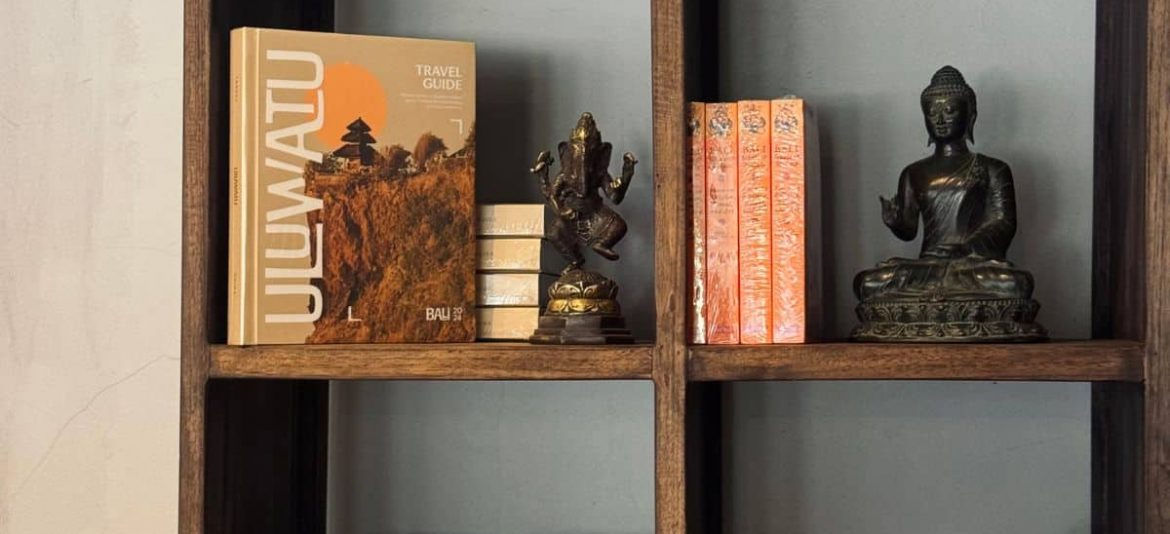 Display of Stay In travel guides at Ulu Garden