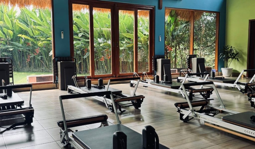 Bright and airy Pilates studio at Movement Matters in Ubud