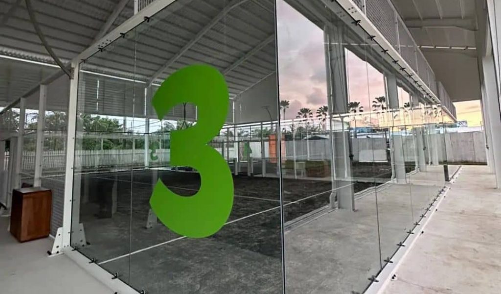 Padel court at Canggu Padel inside Finns Recreation Club, Bali