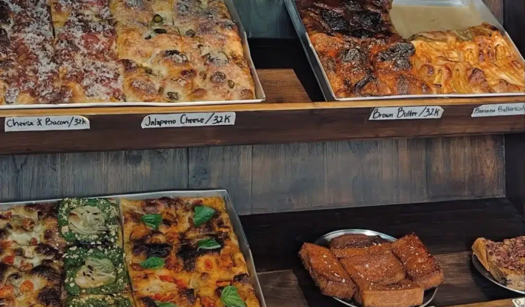 Fresh focaccia sandwich at Foci Bali