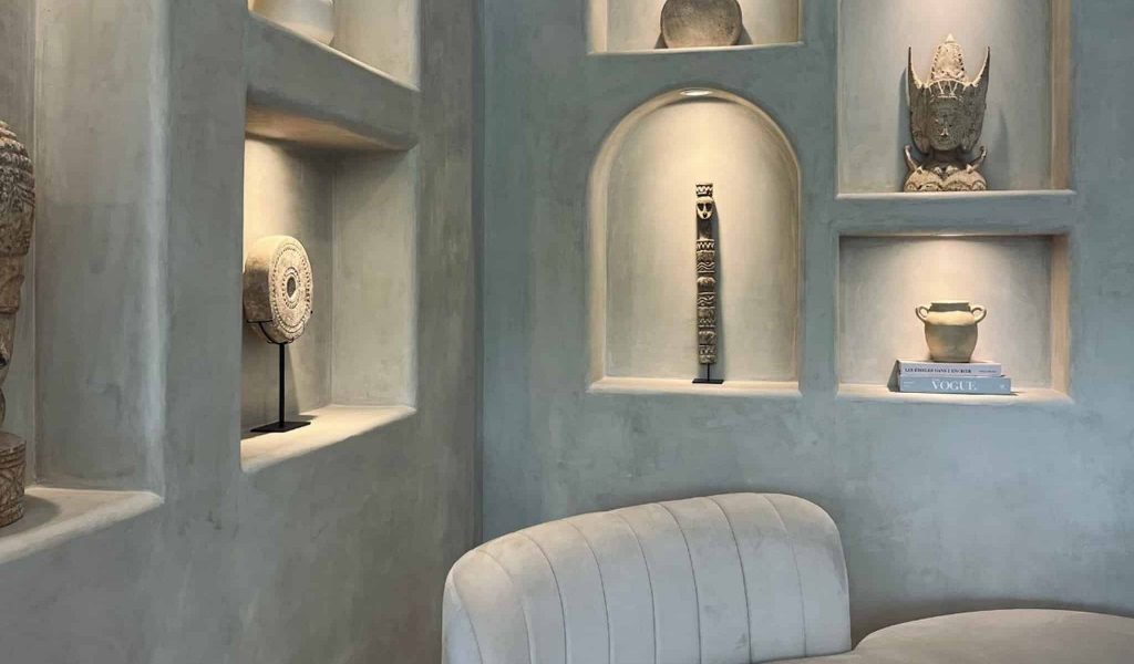 Modern interior design at Kuku Nail Salon Uluwatu