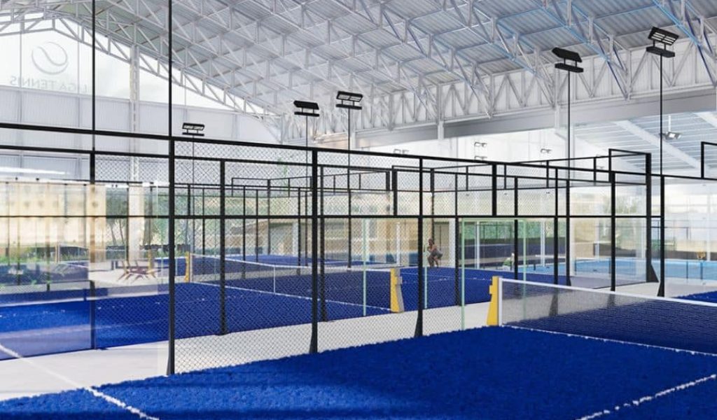 Padel court at Liga Tennis in Ubud, Bali