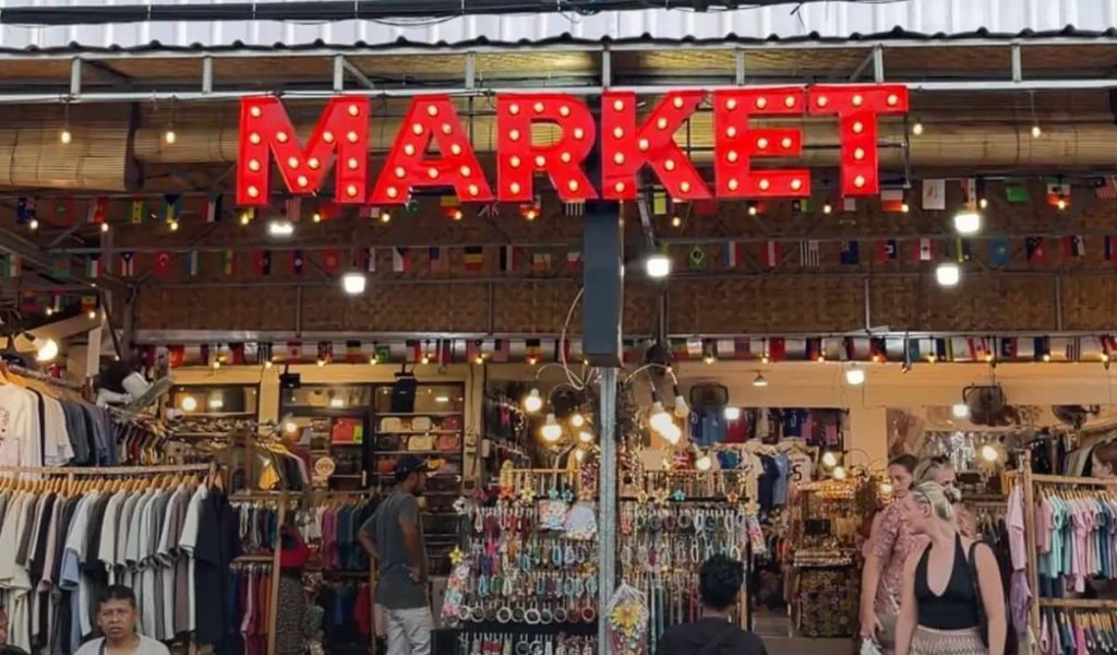 Handmade jewelry, clothing, and souvenirs displayed at ULU Love Market