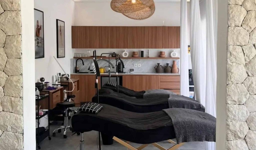 Treatment area inside Luxe Co. Salon Uluwatu