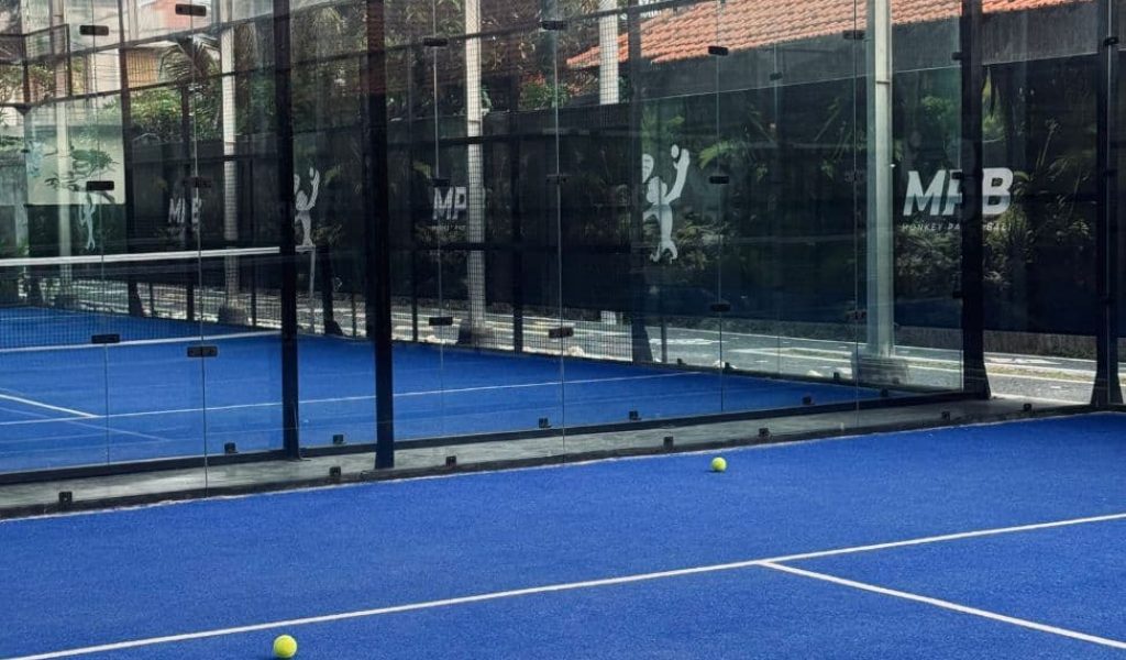 Padel court at Monkey Padel in Ubud, Bali
