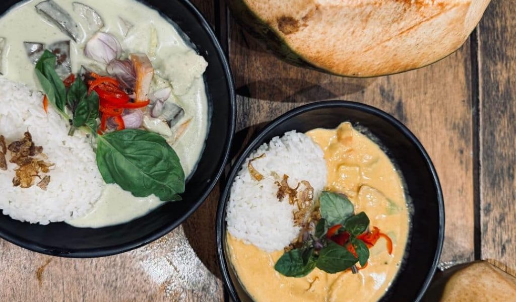 Colorful Asian-inspired dishes served at PokPok Uluwatu restaurant