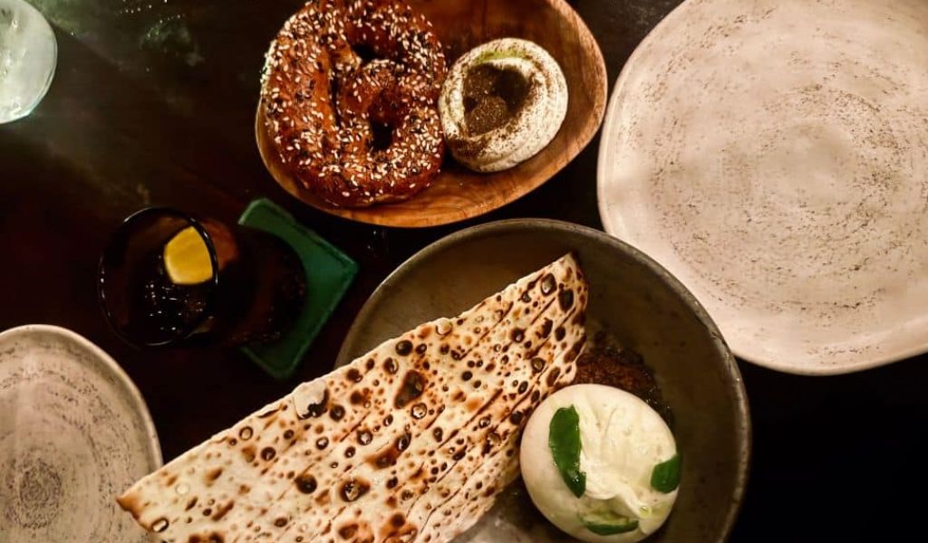 Middle Eastern and Mediterranean-inspired dishes at Shelter Pererenan, Canggu