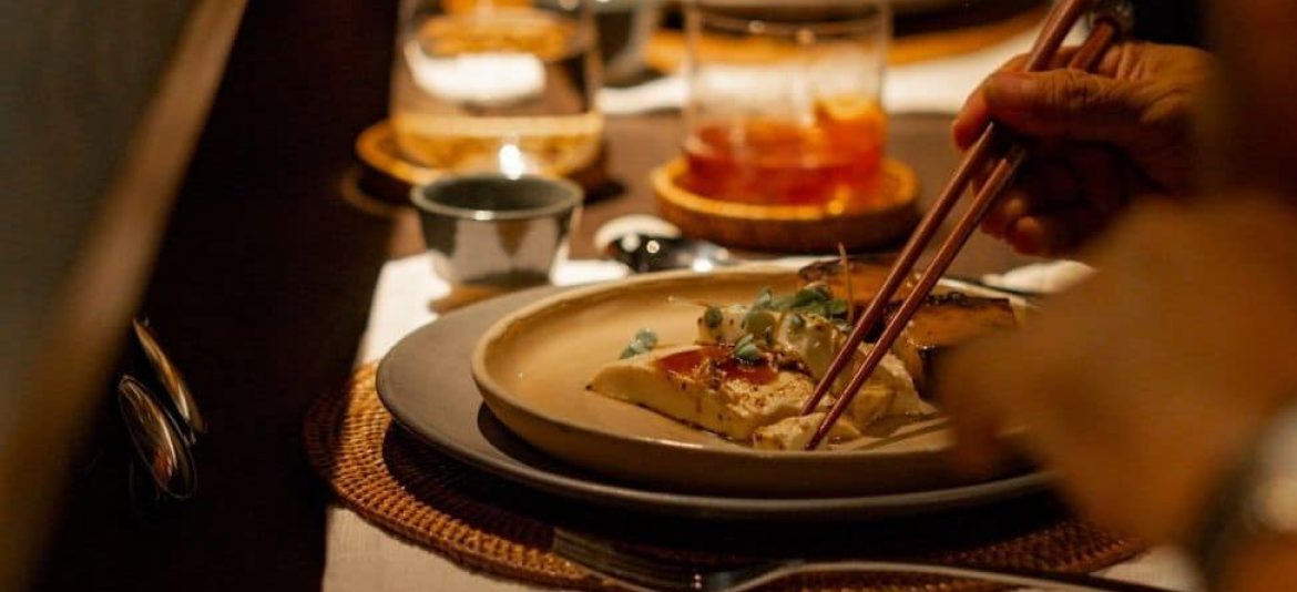 Dish from MORI Restaurant featuring modern Japanese-inspired cuisine with refined presentation.