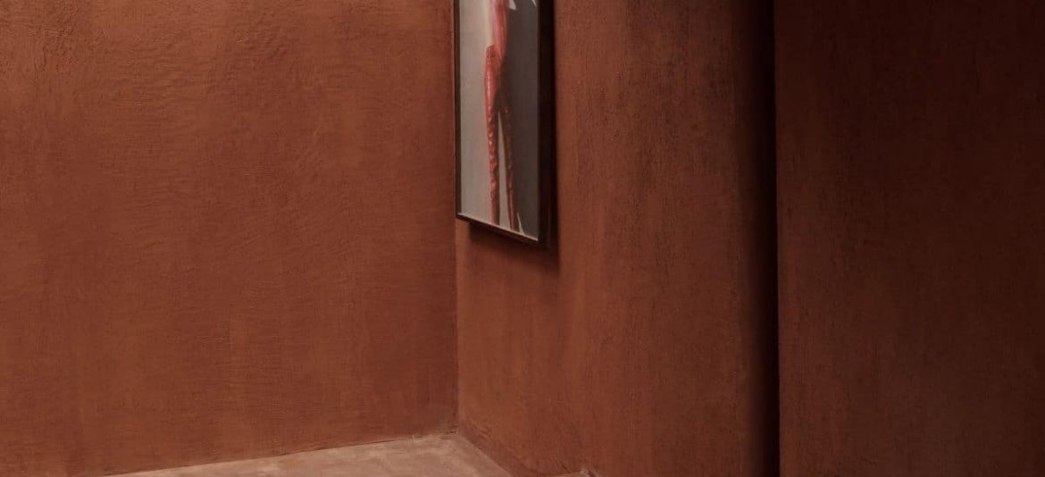 Interior design of Further Hotel blending raw textures and soft lighting