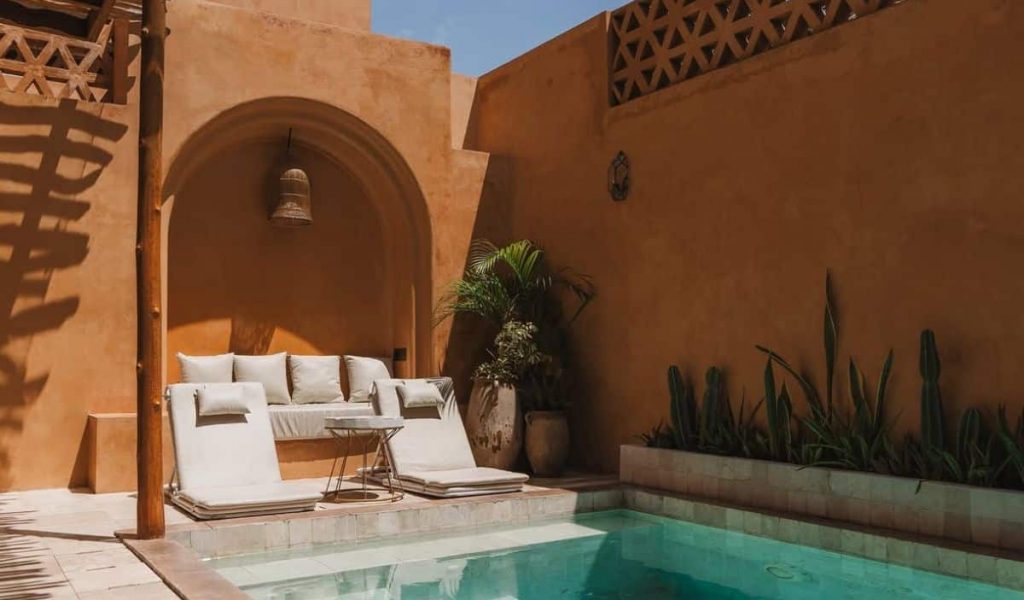 Moroccan-inspired architecture at Lina Boutique Villas